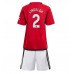 Manchester United Victor Lindelof #2 Barnkläder Hemma matchtröja till baby 2023-24 Kortärmad (+ Korta byxor) Billigt